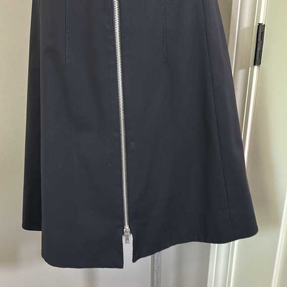Lafayette 148 New York Carlina Dress Black Sleeveless Front Zip Sheath LBD Sz 6 - Picture 6 of 12